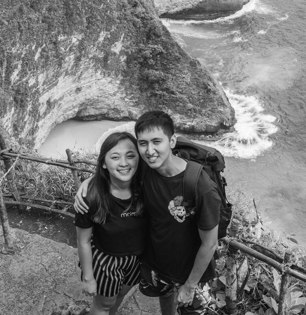 Nat and Ro together on a coastal adventure